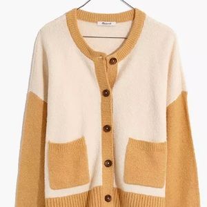 Madewell Colorblock Colburne Cardigan Sweater